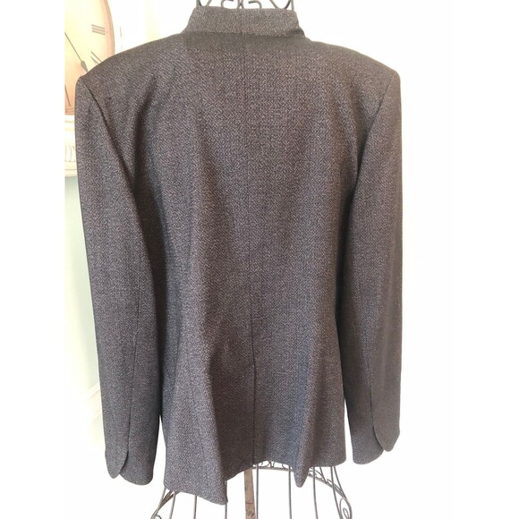 Classiques Entier Black Flecked Women's Blazer Lined size 12 3 Button $298 - Picture 2 of 6